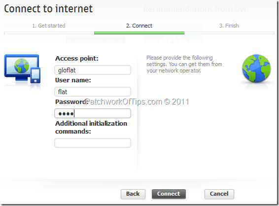 Manually Input Your Internet Connection Settings For Nokia Ovi Suite