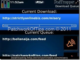 How To Download Large Files With PodTrapper For BlackBerry