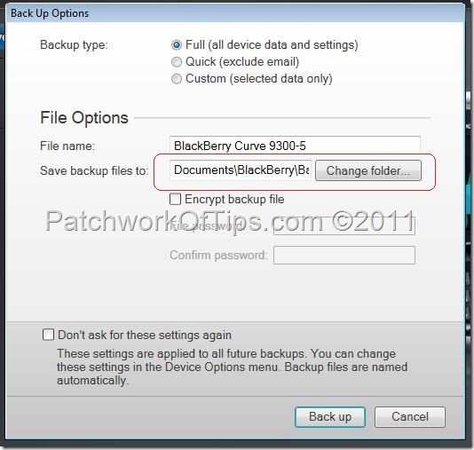 How To Backup Your BlackBerry Curve 3G Data