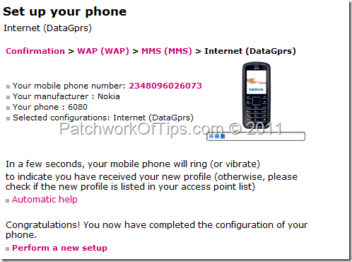 Airtel WAP/MMS/Internet Settings Completely Sent