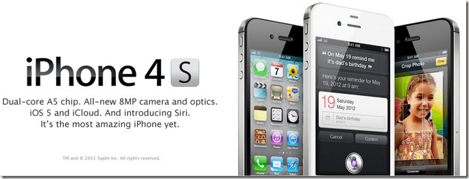 Buy The iPhone 4S with Unlimited Data Packages