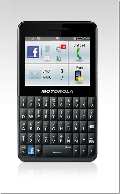 Motorola Motokey Facebook Phone