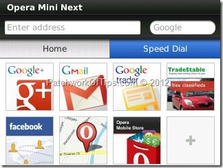 Opera Mini Next Speed Dial