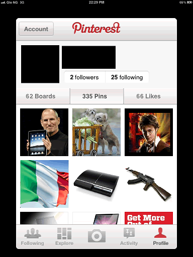 Pinterest App For Apple iPad