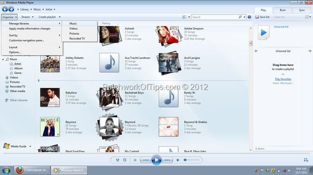 Windows Media Player Library Update