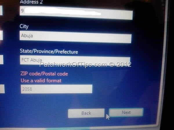 Microsoft Post Code Issue For Nigeria