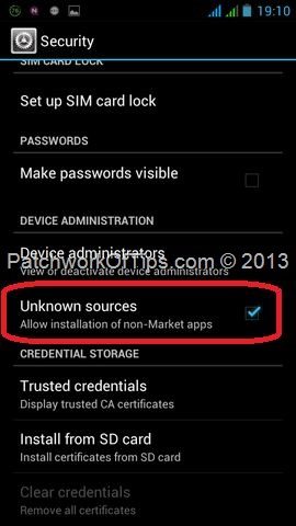 Android Device Security Settngs