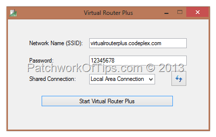 VirtualRouterPlus Setup