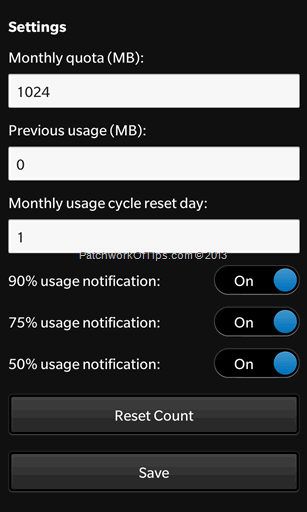 How To Configure Data Check Pro For BlackBerry Z10