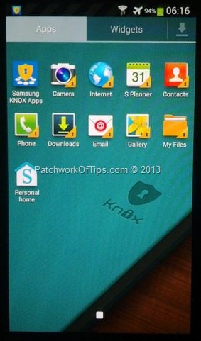 Samsung Knox default apps