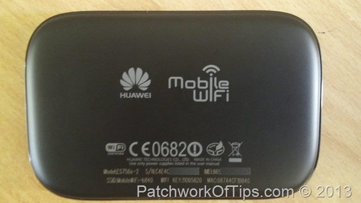 Huawei E5756 Bottom View