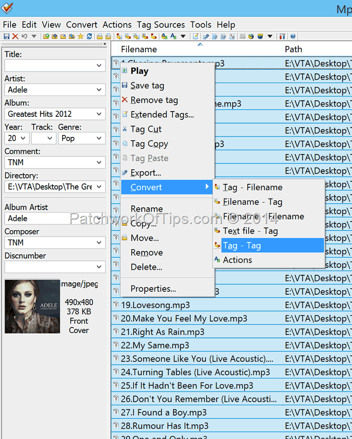 How To Change MP3 Song Titles Using MP3 File Names