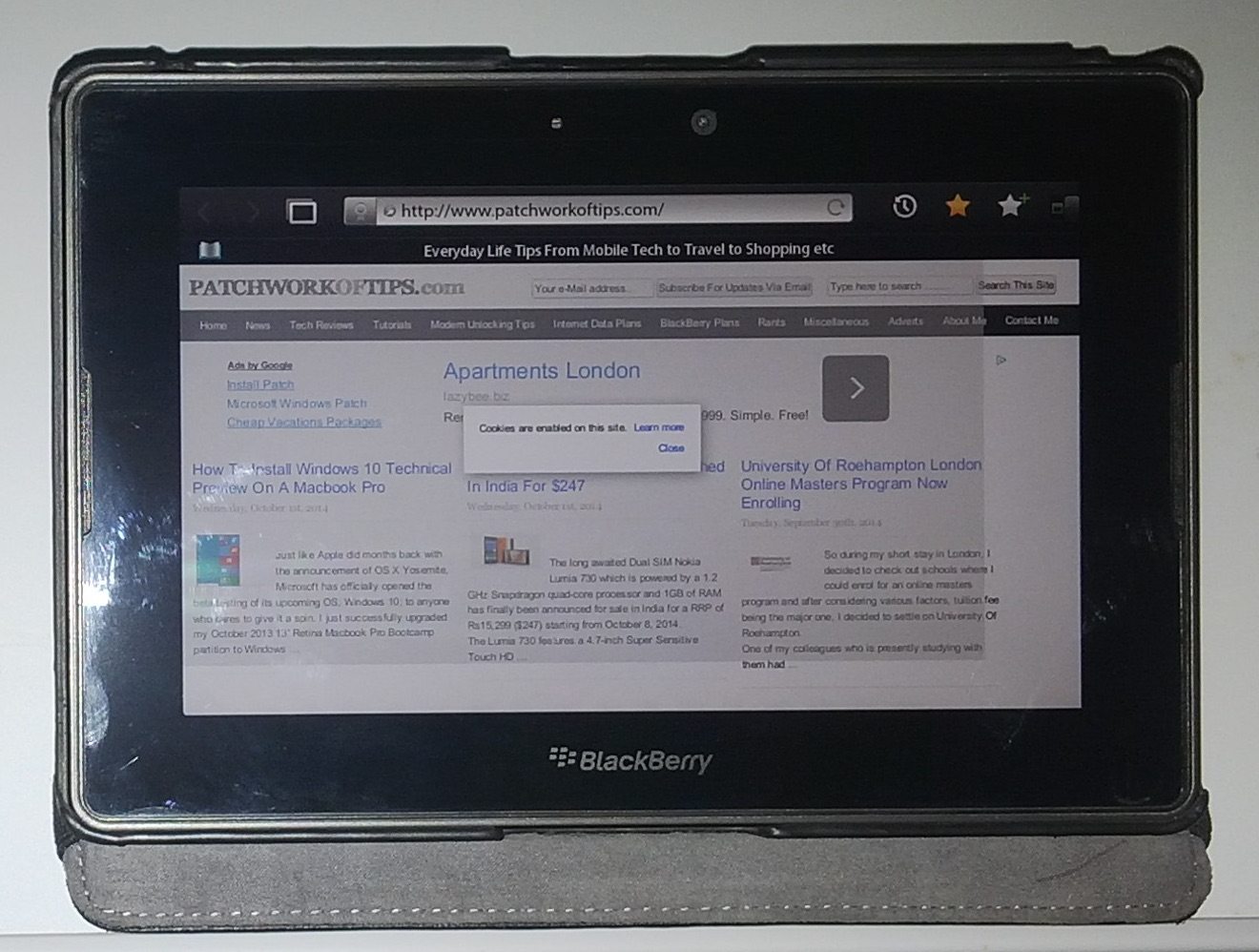 Blackberry Playbook Tablet Giveaway
