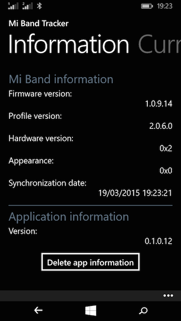 Mi Band For Windows Phone