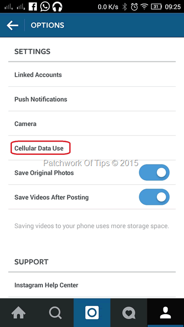 Reduce Instagram Mobile Data Usage In Official Instagram App