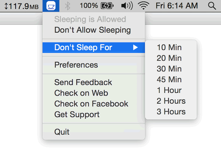 Stop Mac OS From Going To Sleep