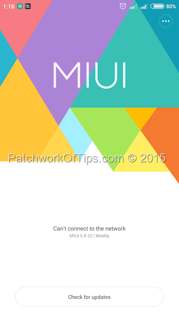 Install MIUI 7 On Xiaomi Redmi 2 HM2014813