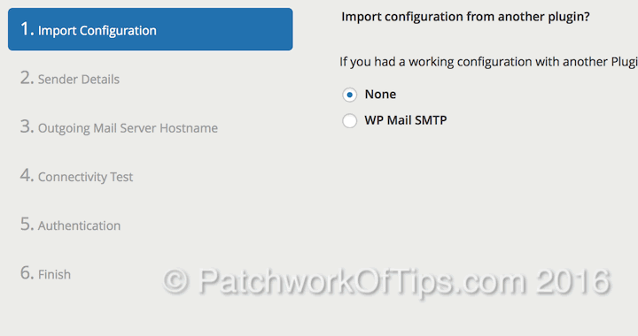 Postman SMTP Setup Import Configuration