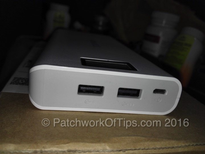 Romoss Sense 6 Plus Charging Ports