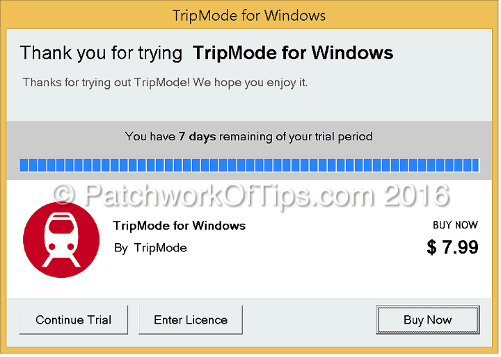 TripMode For Windows Review