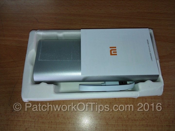 Xiaomi 16000mAh Powerbank Retail Package Open