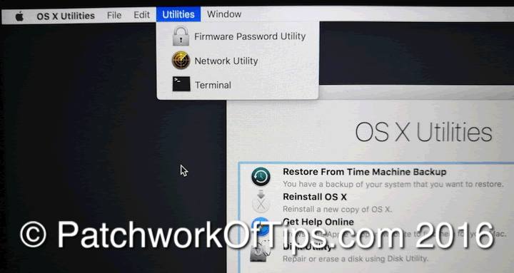 Mac OS X El Capitan Recovery