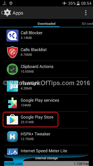 Clear Google Play Store Cache & Data 1