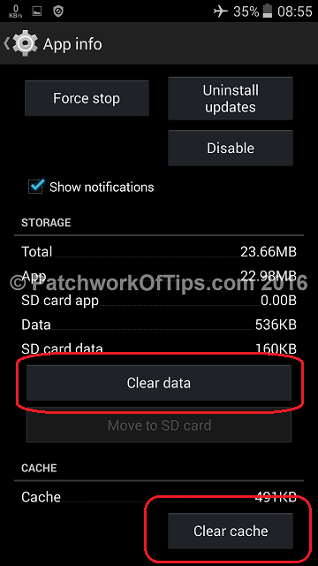 Clear Google Play Store Cache & Data 2