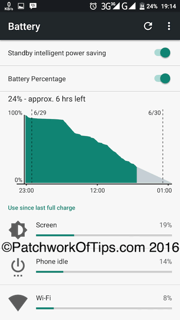 Oukitel K6000 Pro Battery Life Test - 3G Only