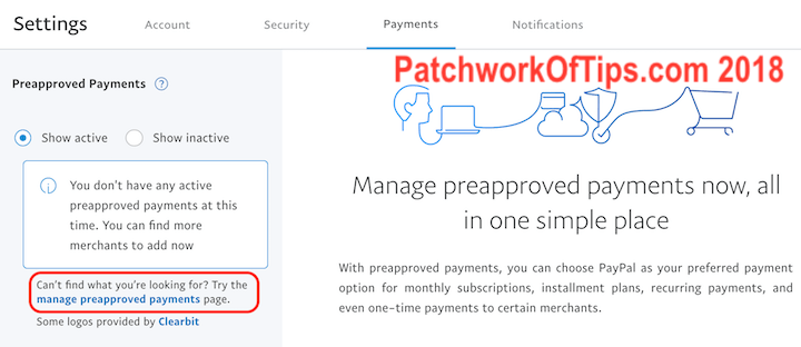 Paypal Manage Pre-approved Payments 2