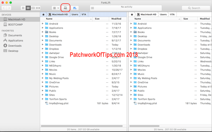 ForkLift FTP Server File Transfer Setup