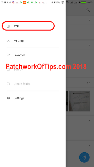 MIUI 9.2 File Manager Settings