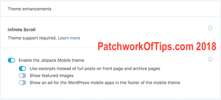 Jetpack Mobile Theme Enable