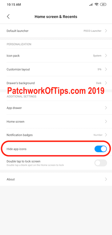 Poco Launcher Hide Apps Feature