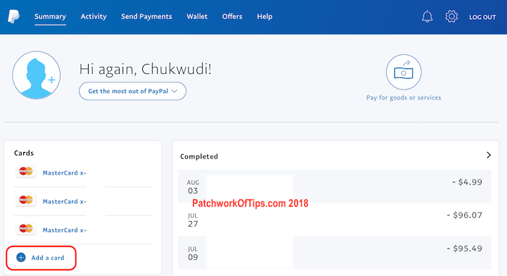 Add New Nigerian Mastercard To Paypal 1