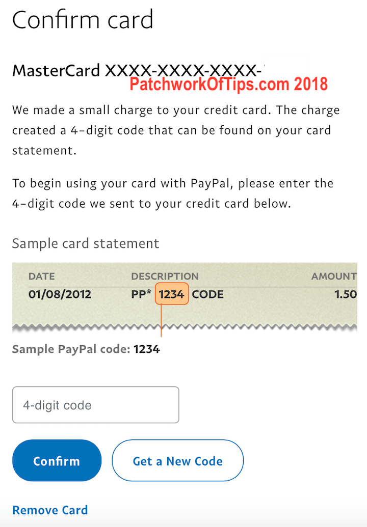 Confirm Nigerian Debit Card With PayPal Code 8