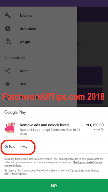 9Pay Google Play Store In-App Billing
