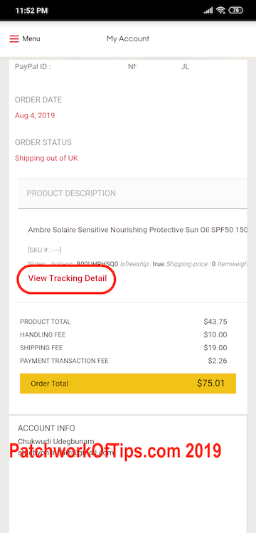 DHL Africa eShop Tracking 2