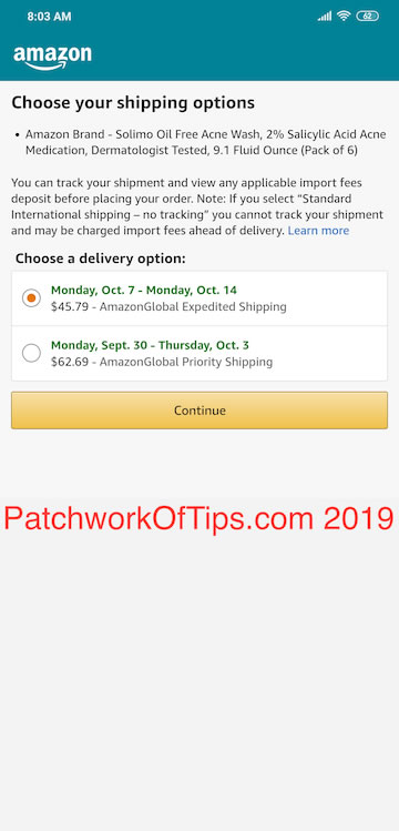 Amazon Global Store Expedited & Priority Shipping