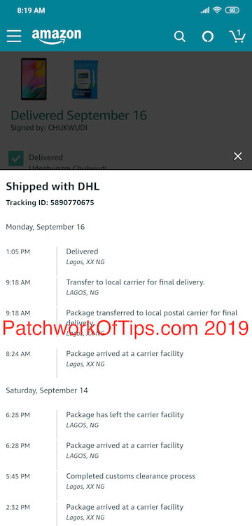 Amazon Order Has Shipped 2