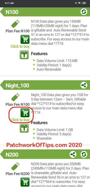 Glo_N100_1GB_Data_Plan _Subscription_Via_HSI_Glo_Portal 2