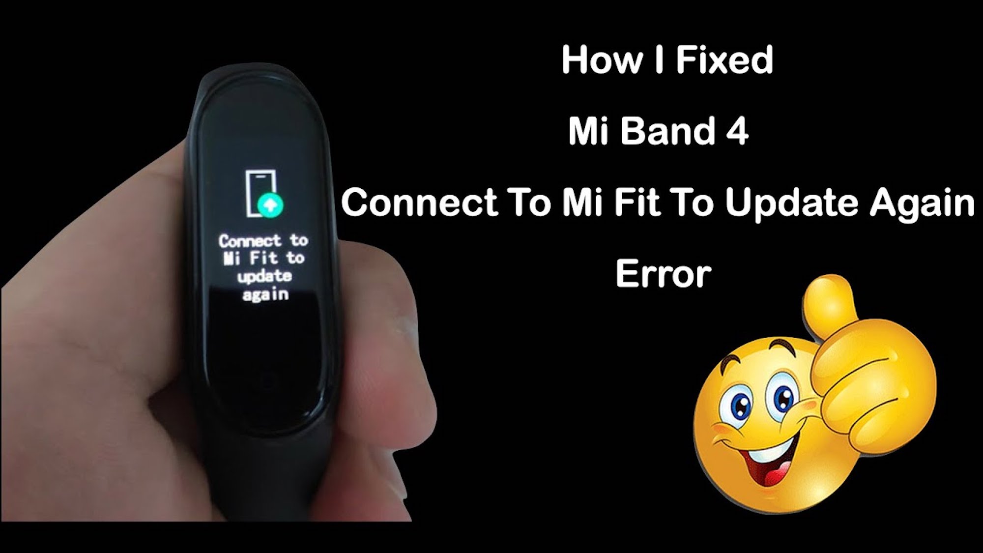 I Fixed My Mi Band Connect To Mi Fit To Update Again Error - Tech Tutorials