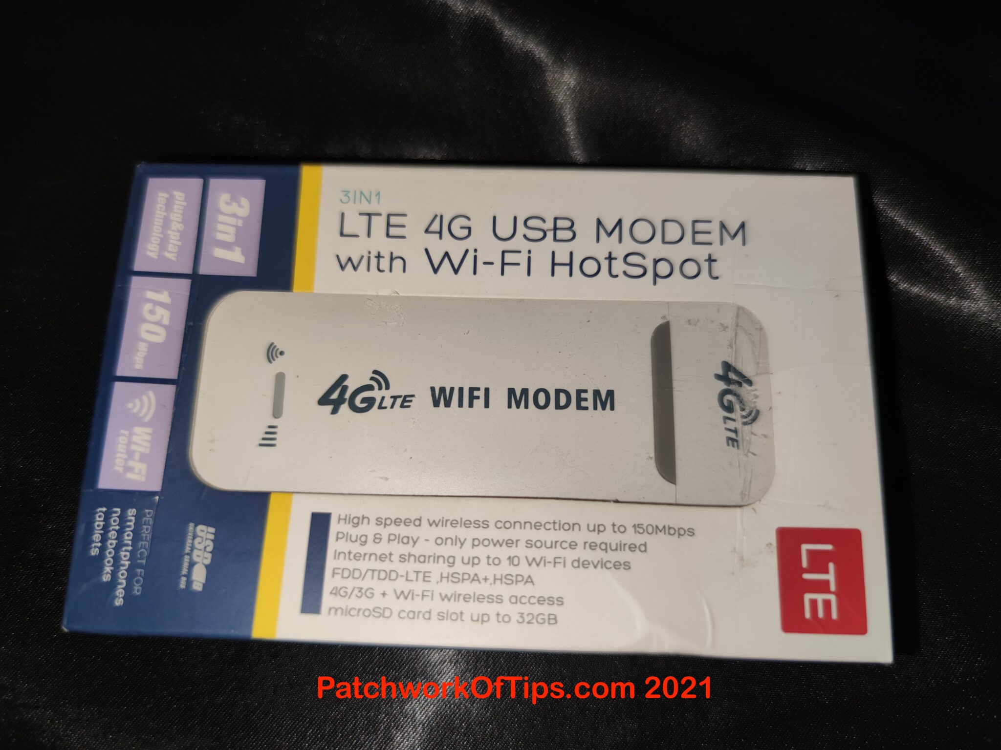 3IN1 LTE 4G USB Modem with WiFi HotSpot Review