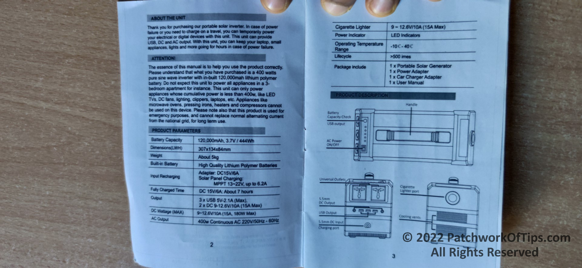 macpower inverter specs