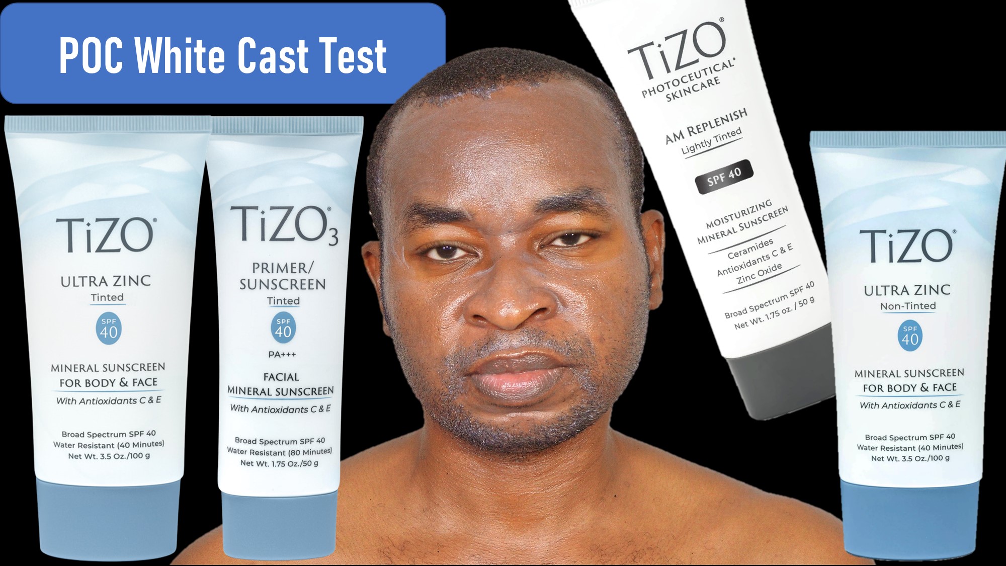 Tizo Sunscreens White Cast Test On Dark Skin