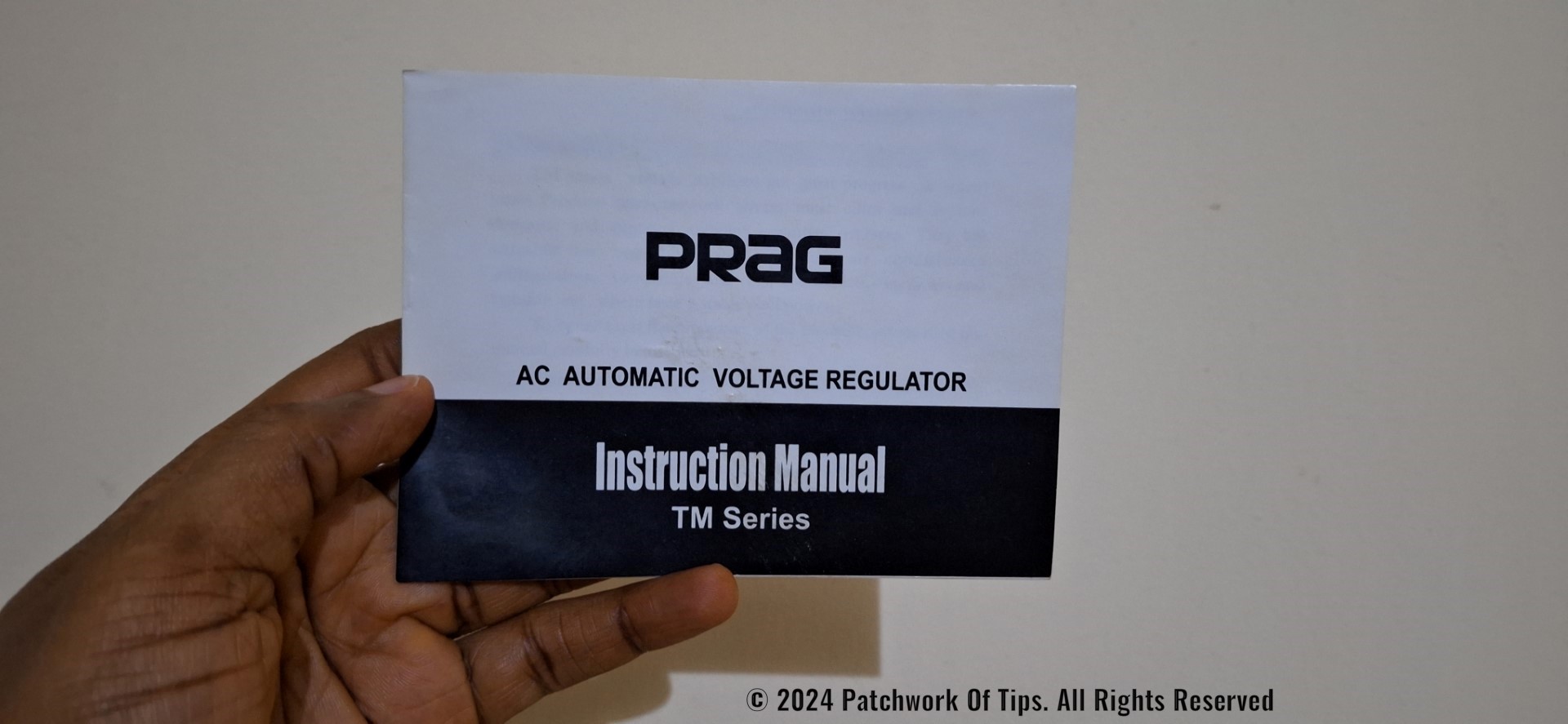 PRAG Stabilizer Instruction Manual 1