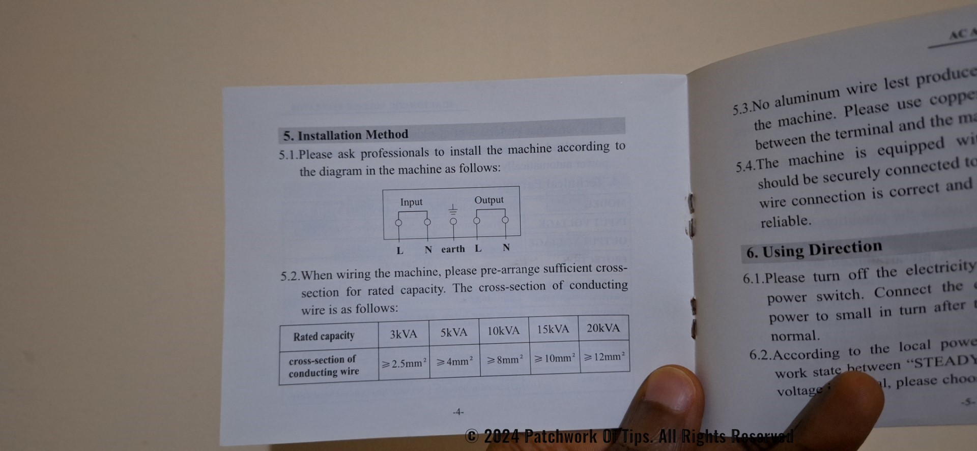 PRAG Stabilizer Instruction Manual 5