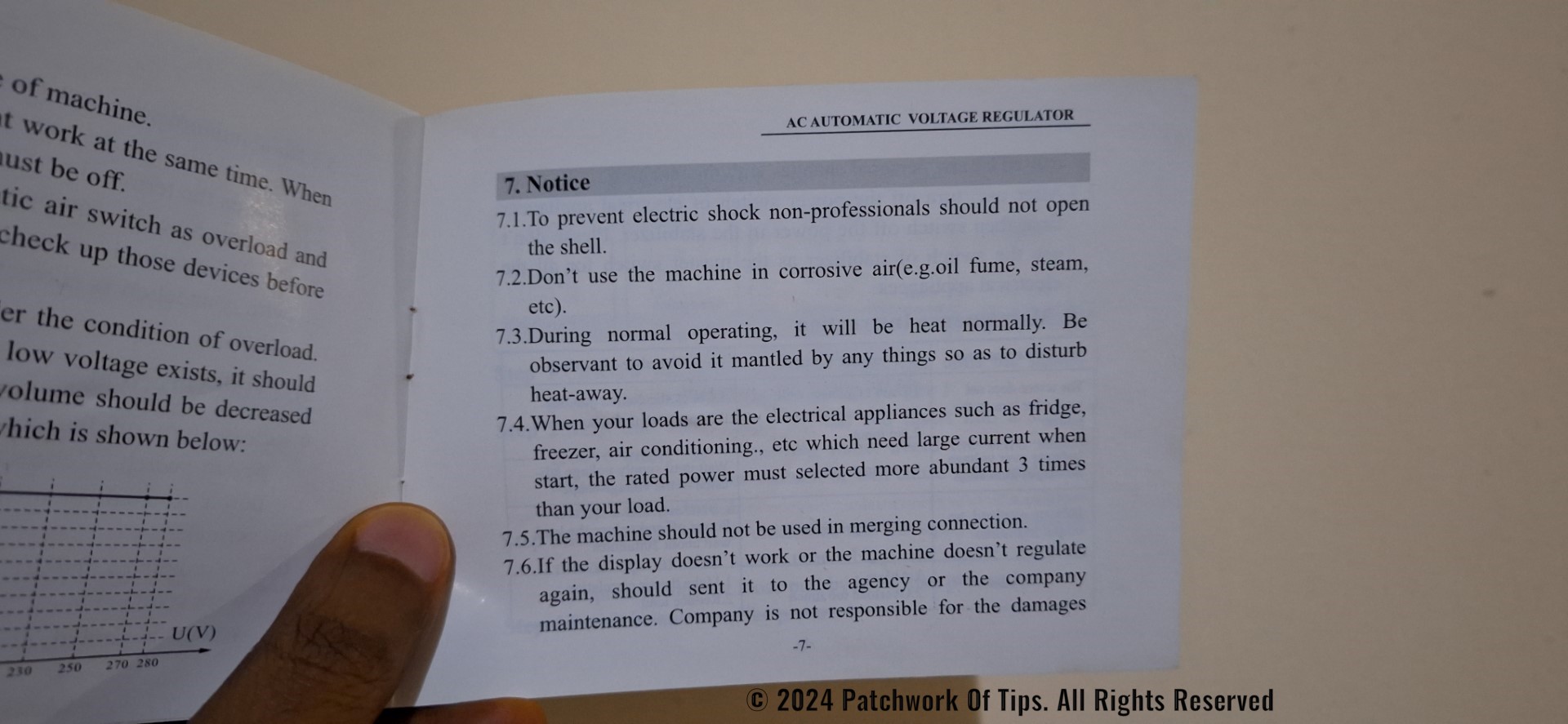 PRAG Stabilizer Instruction Manual 8