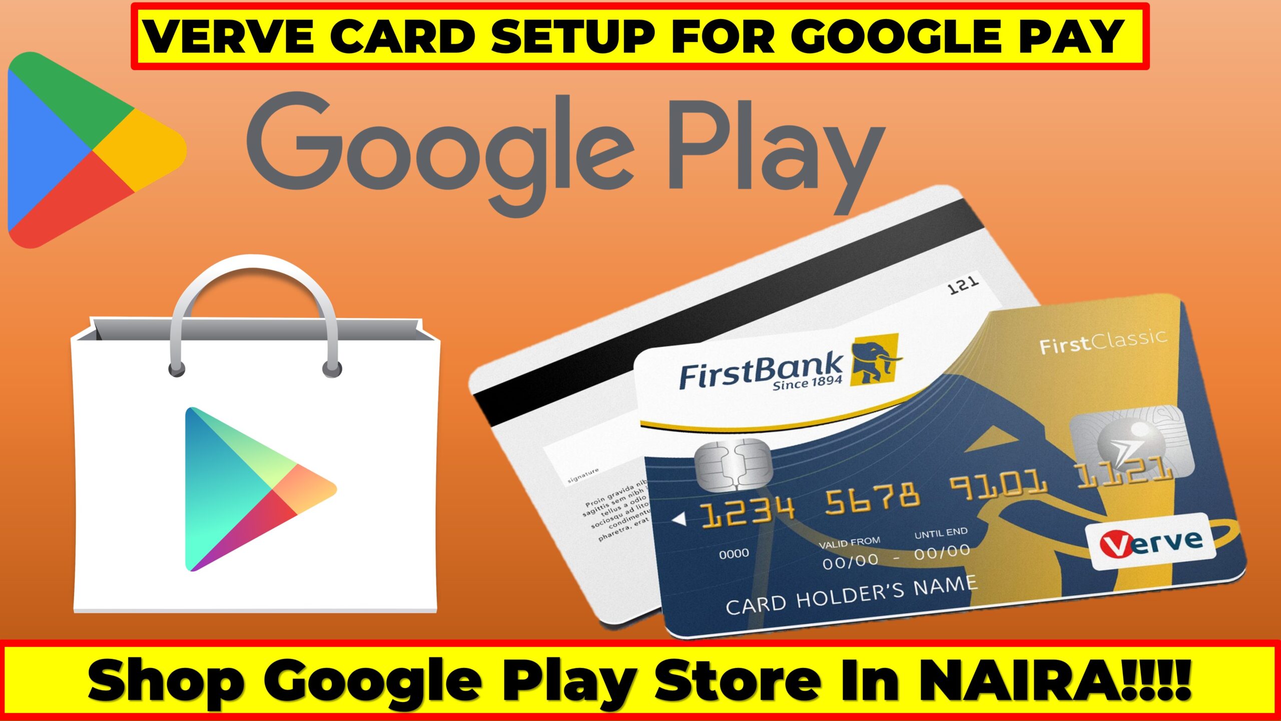 How To Setup Verve Naira Card for Google Play Store Nigeria