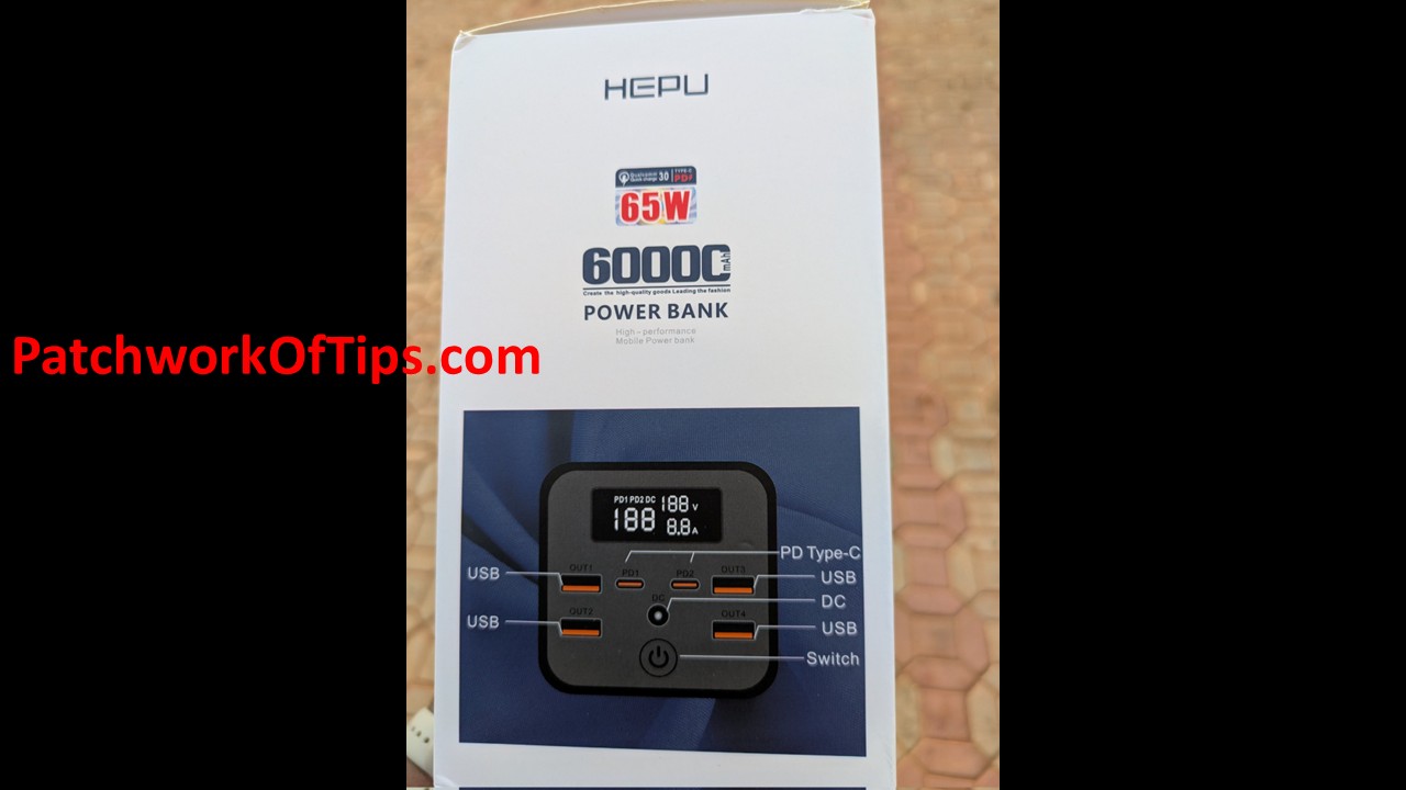 HEPU POWERBANK 60000MAH PACKAGE 1